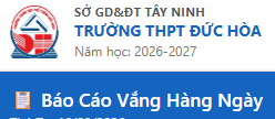 BÁO CÁO HỌC SINH VẮNG HÀNG NGÀY.